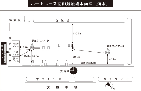 水面特徴：徳山（山口県）